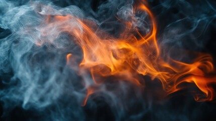 Fototapeta premium Abstract Smoke and Fire