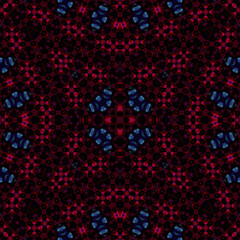 Seamless square pattern. Symmetric pattern texture