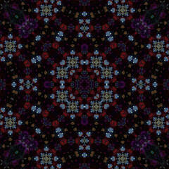 Seamless square pattern. Symmetric pattern texture