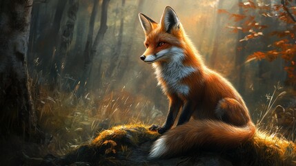 Red Fox in the Forest