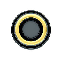 3d render circule panel icon