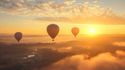 hot air balloon in the sky