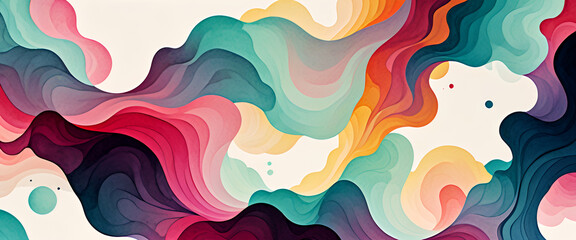 Fototapeta premium illustrazione sfondo con elementi astratti a tema geometrico surreale