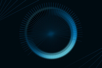 abstract blue background with circles