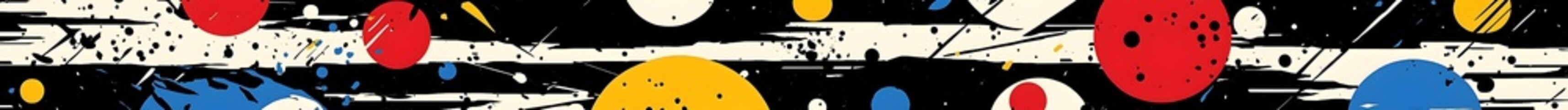 Vibrant Abstract Wallpaper with Colorful Circles and Geometric Patterns for Artistic Expression