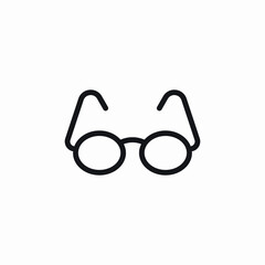 eyeglasses optic icon sign vector