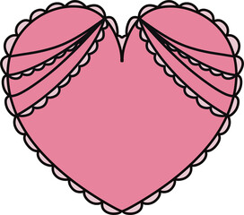 pink heart with wings
