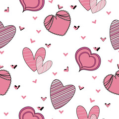 Valentine`s Day pink simple heart
