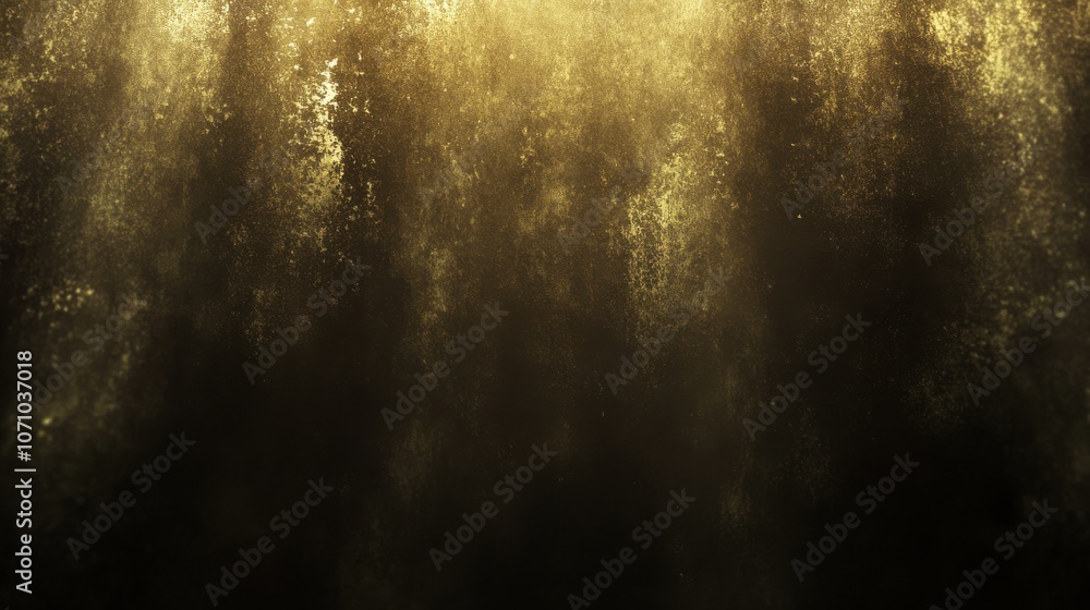 Poster a mesmerizing golden abstract background with soft light rays creating a mystical atmosphere.
