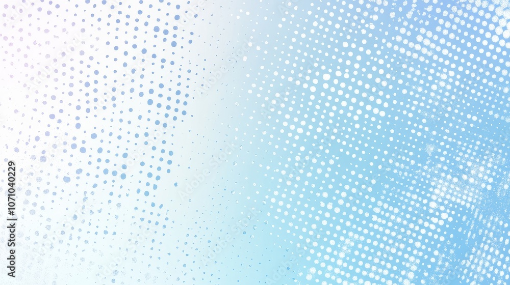 Poster a visually captivating gradient of soft blue tones with a polka dot pattern, creating a serene and m