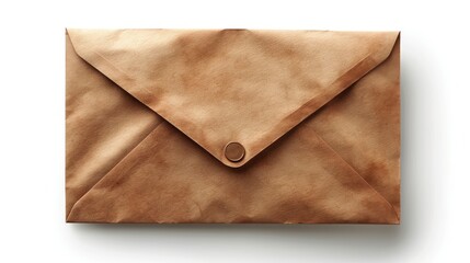Vintage Brown Envelope with Wax Seal