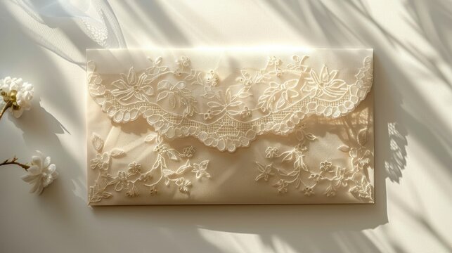 Elegant Lace Envelope