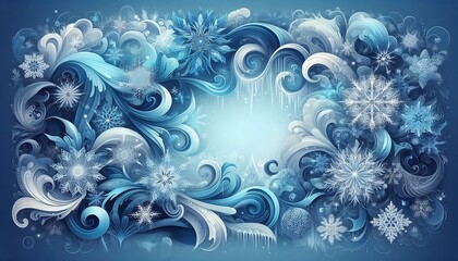 abstract christmas background with space for text