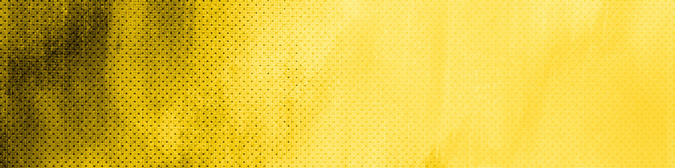 Yellow grunge design style panorama widescreen background