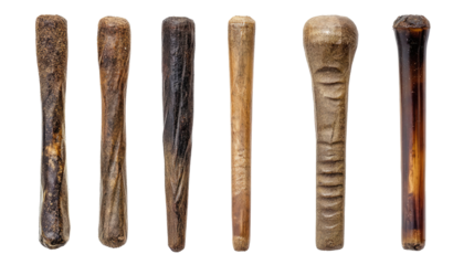 Handcrafted Marijuana Blunts on Clear Background Generative AI