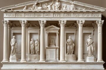 Obraz premium Reconstructed Temple of Artemis showcasing Hellenistic architectural details