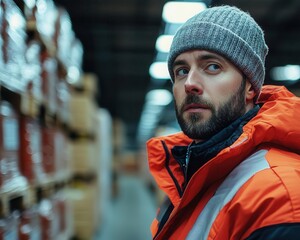 A shot of a logistics supervisor overseeing order packing, Supervision, Attentive and organized