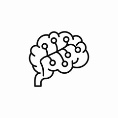 brain synapses icon sign vector