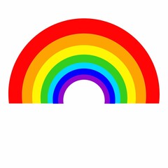 Fototapeta premium abstract rainbow background, Rainbow icon on white background. 