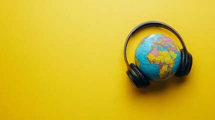 radio on orange background. world radio day concept