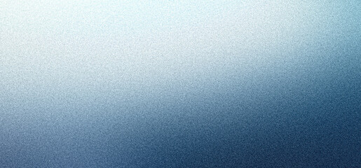 Blue grainy background, smooth dark to light gradient noise texture abstract banner poster header backdrop design