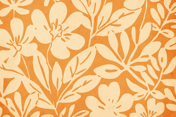 Botanical background. Abstract plant shapes. Minimalist illustration for printing on wall decorations.