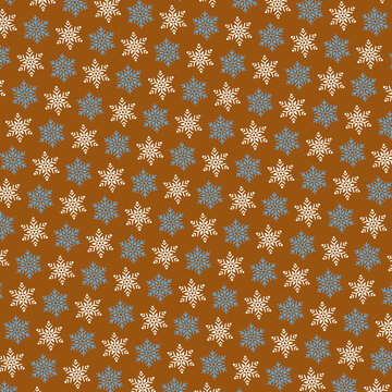 Winter Snowflakes Festive Gift Wrap Winter Holidays Card Yuletide Pattern Kwanzaa Design Hanukkah Happy Holidays Seasons Greetings 1136