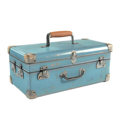 Old Metal Toolbox Photo on Transparent Background