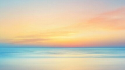 Obraz premium Breathtaking sunset over calm ocean waters creates serene atmosphere