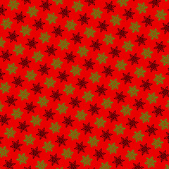 Winter Snowflakes Festive Gift Wrap Winter Holidays Card Yuletide Pattern Kwanzaa Design Hanukkah Happy Holidays Seasons Greetings 1138
