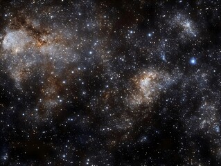 Naklejka premium Brilliant Milky Way stretches across the night sky adorned with countless twinkling stars