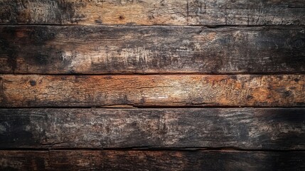 Fototapeta premium Empty wooden background from planks with space for product or inscriptions, top view, copy space 