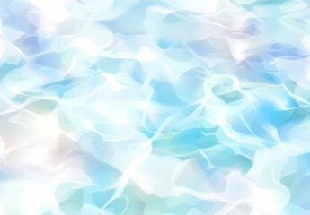 Obraz premium Abstract white background with light blue water ripples and blurred, defocused lights for design