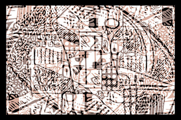 Fototapeta premium Abstract pattern. Illustration for printing on wall decorations.