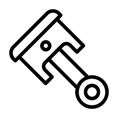 piston Line Icon