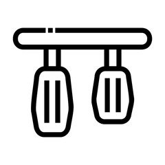 pedal Line Icon