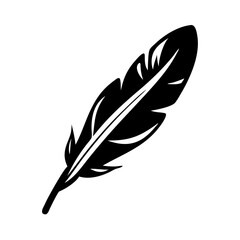 Obraz premium feather isolated on white background