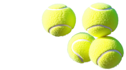 Bright Yellow Tennis Balls Background Generative AI
