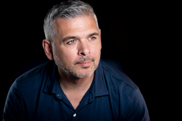 Obraz premium Stylish Male mid-50s Alpha key