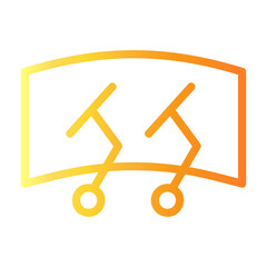 device Line Gradient Icon