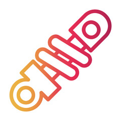 car suspension Line Gradient Icon
