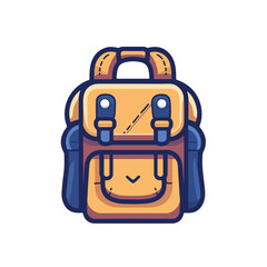 Obraz premium Versatile Back Bag Icon for School, Backpacking, and Sports