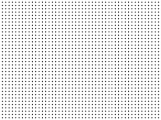 Seamless grid pattern: subtle halftone design featuring repeated small hatch crosses and tiny elements. Abstract geometric texture with faded black and white rectangle prints. Vector illustration.
