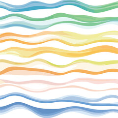Elegant Ripples Greeting Cards Background Vector Illustration