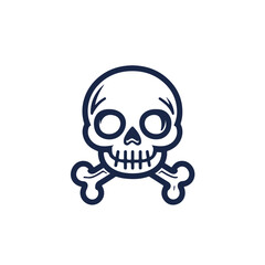 Grim Reaper Logo Button: Professional Symbol of Danger and Warning