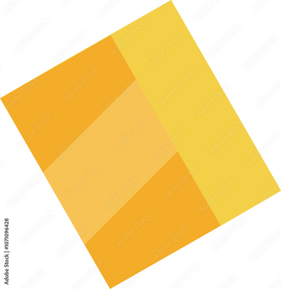 Poster yellow rhombus rotating and creating dynamic movement with geometric shapes, ideal for backgrounds a