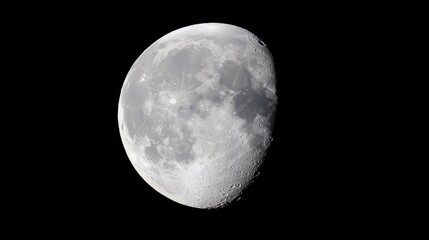Moon Background with Craters and Stars