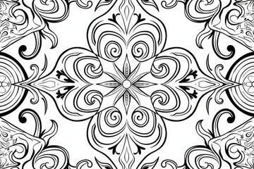 Intricate Background Texture Pattern for Coloring Fun