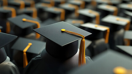 3D render of class of 2025 with graduation cap