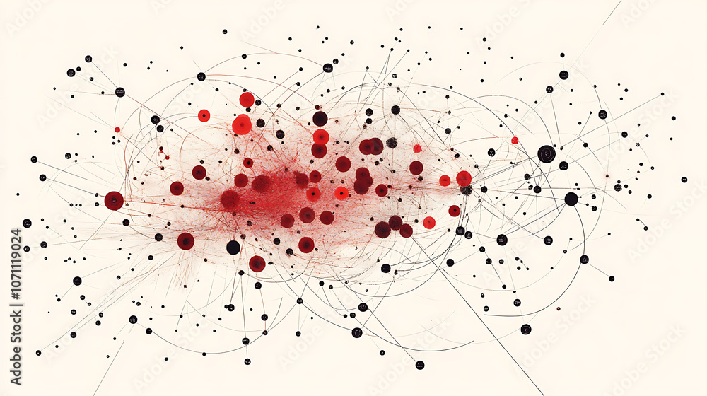 Poster A web of interconnected nodes labeled 'fake news' highlights the complexity of misinformation in media literacy